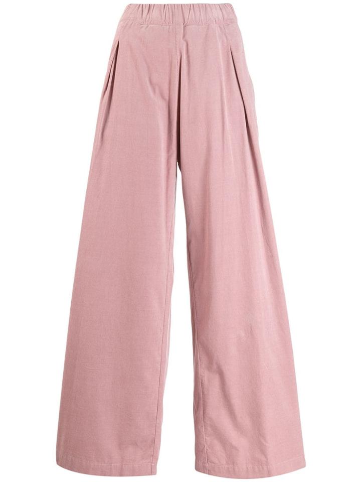 Semicouture Elasticated Palazzo Pants - Pink