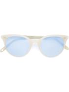 Garrett Leight 'dillon' Sunglasses, Women's, White, Acetate