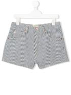 Bellerose Kids Casual Striped Shorts - Blue