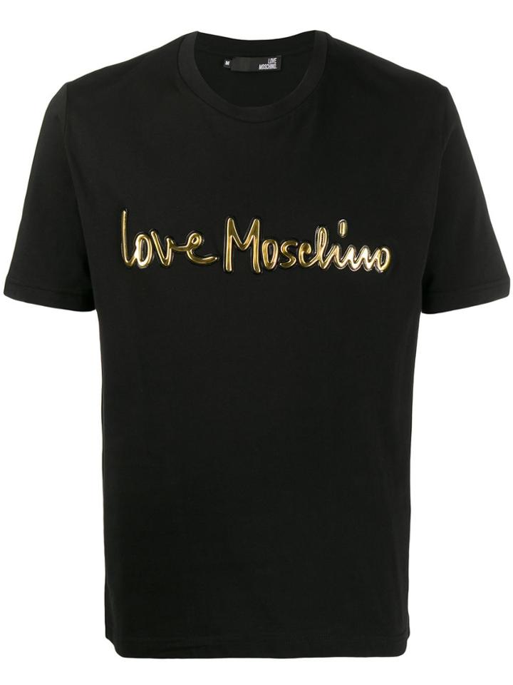Love Moschino 3d Logo T-shirt - Black
