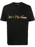 Love Moschino 3d Logo T-shirt - Black
