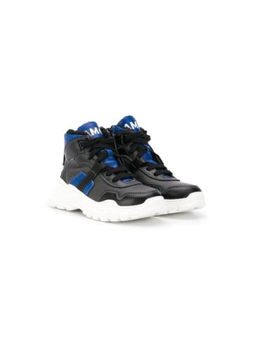 Am66 Teen Lace-up High-top Sneakers - Black