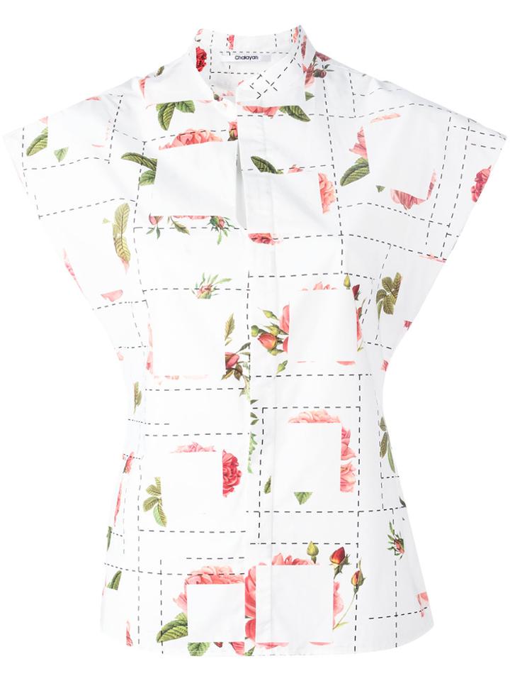 Chalayan Offset Blouse - White