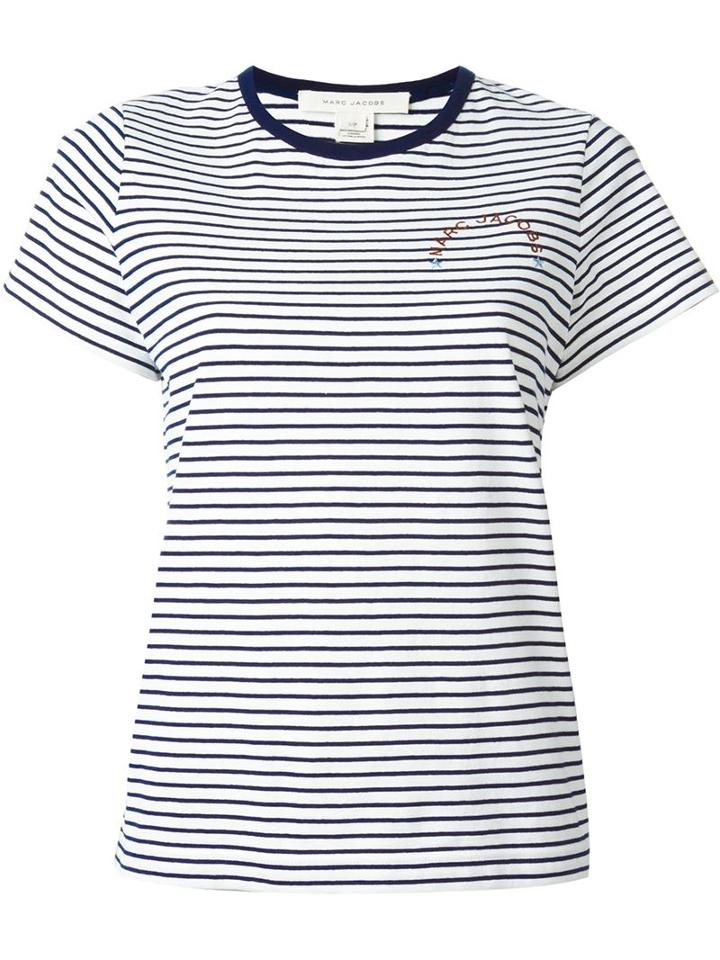 Marc Jacobs Skinny Stripe T-shirt, Women's, Size: S, Blue, Cotton
