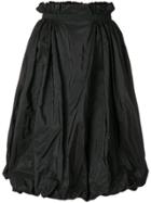 Alexander Mcqueen Taffeta Midi Skirt - Black