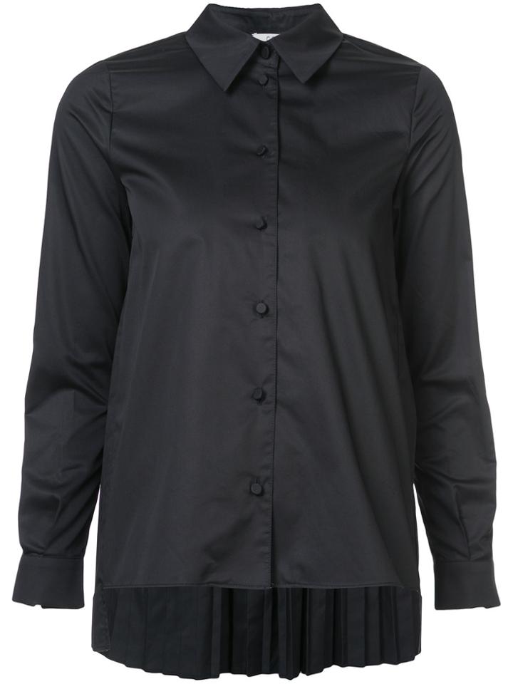 Co Fitted Button Up Shirt - Black