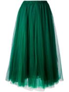 Rochas - Full Skirt - Women - Polyamide - 42, Green, Polyamide