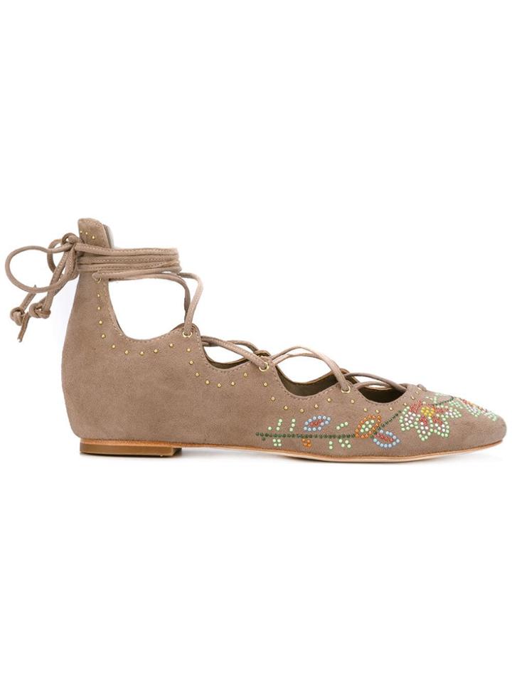 Ash Ibiza Ballerinas - Brown