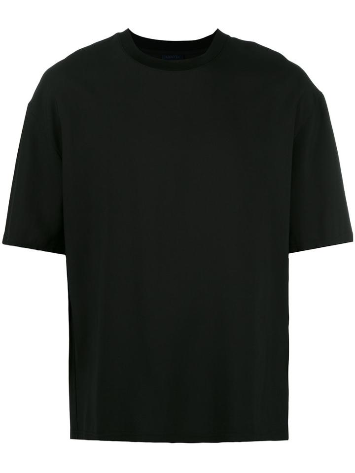 Lanvin Fluid Loose Fit T-shirt, Men's, Size: Small, Black, Viscose/virgin Wool/polyamide/cotton