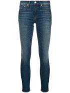 Rag & Bone Low Rise Skinny Jeans - Blue