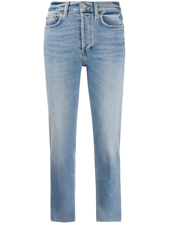 Re/done Stove High-waist Jeans - Blue