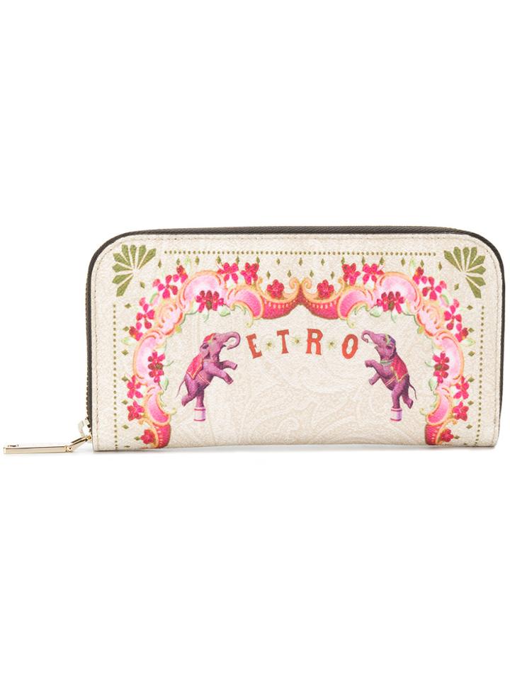 Etro Circus Print Purse - Nude & Neutrals