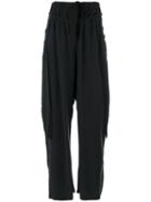 Lost & Found Rooms - Wide-legged Drawstring Trousers - Women - Tencel - L, Black, Tencel