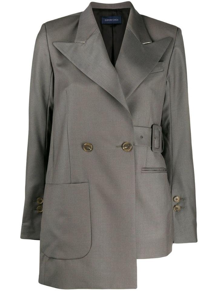 Eudon Choi Belted Blazer - Grey
