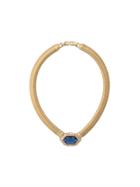 Nina Ricci Vintage 1980's Vintage Ribbed Collar - Gold