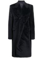 Y/project Pointed Lapel Coat - Black