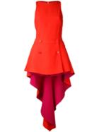 Antonio Berardi High Low Dress, Women's, Size: 44, Red, Spandex/elastane/rayon