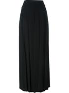 Givenchy Pleated Maxi Skirt, Women's, Size: 40, Black, Viscose/spandex/elastane/acetate/silk