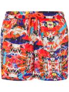 Frankie Morello Brush Strokes Swim Shorts - Multicolour