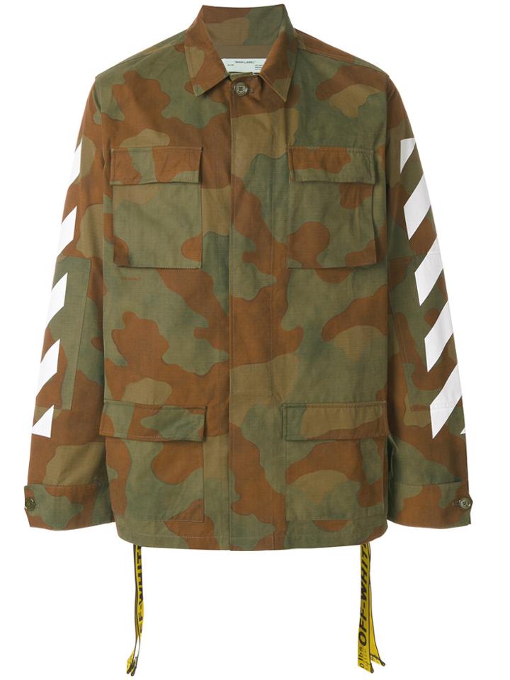 Off-white Camouflage Cargo Jacket - Green