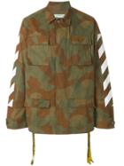 Off-white Camouflage Cargo Jacket - Green