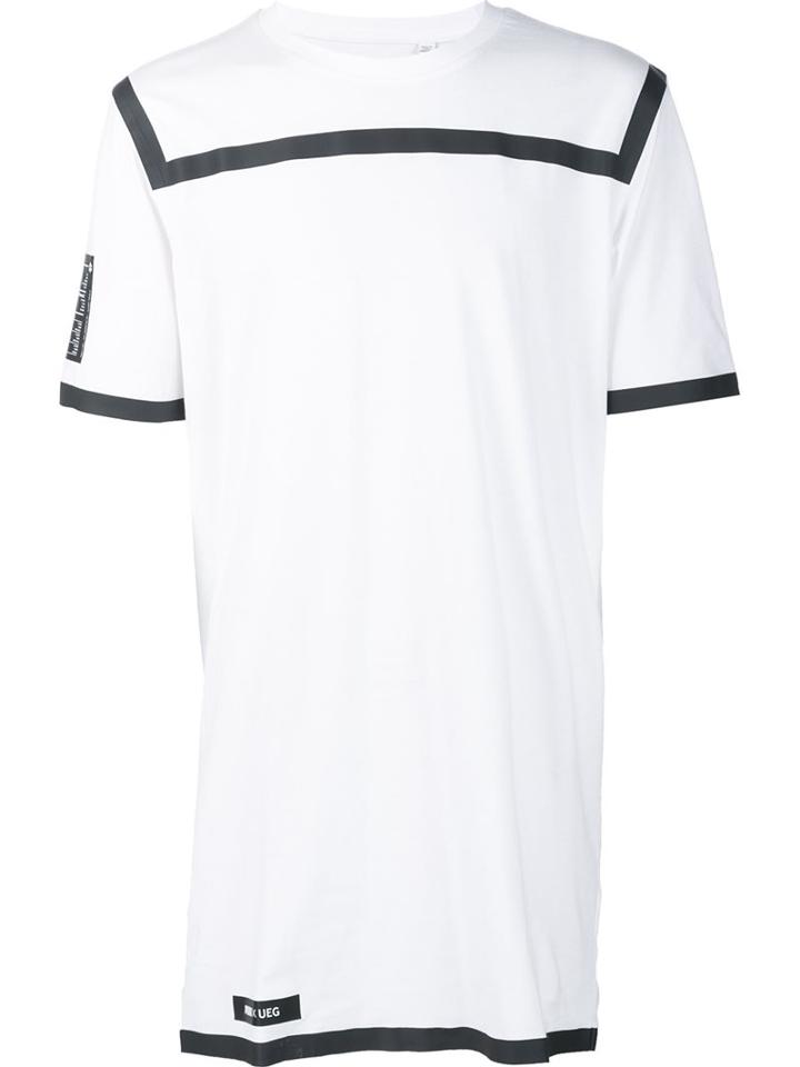 Puma Stripe Detail T-shirt, Men's, Size: Large, White, Cotton