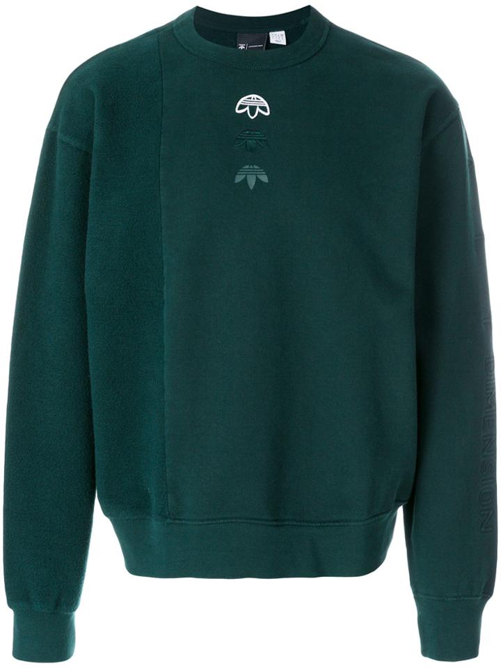 Adidas Originals By Alexander Wang Inside Out Sweatshirt - Green