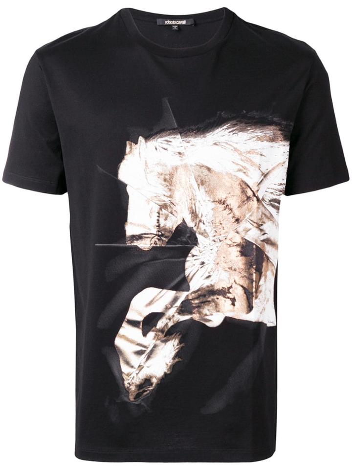 Roberto Cavalli Horse T-shirt - Black