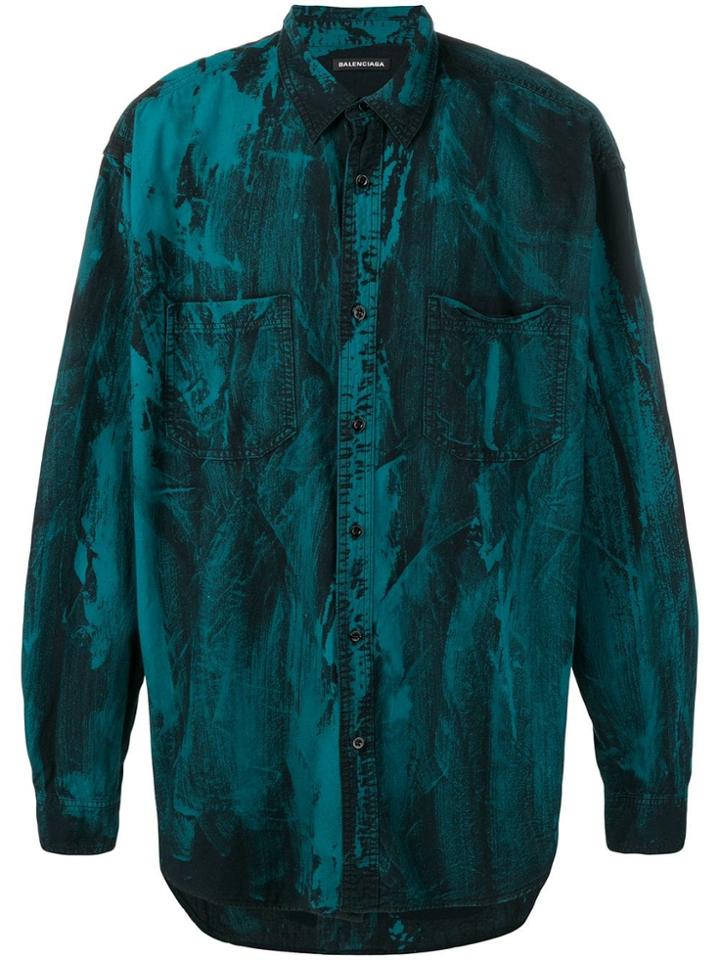 Balenciaga 80's Fit Shirt - Blue
