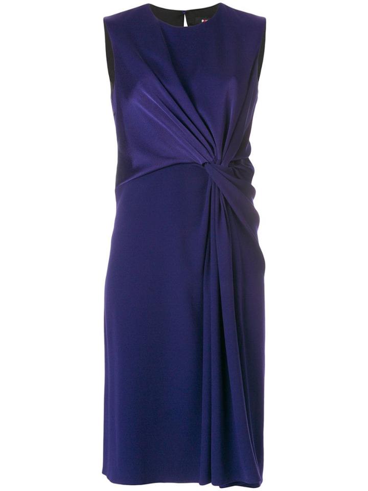 Paule Ka Draped Shift Dress - Purple