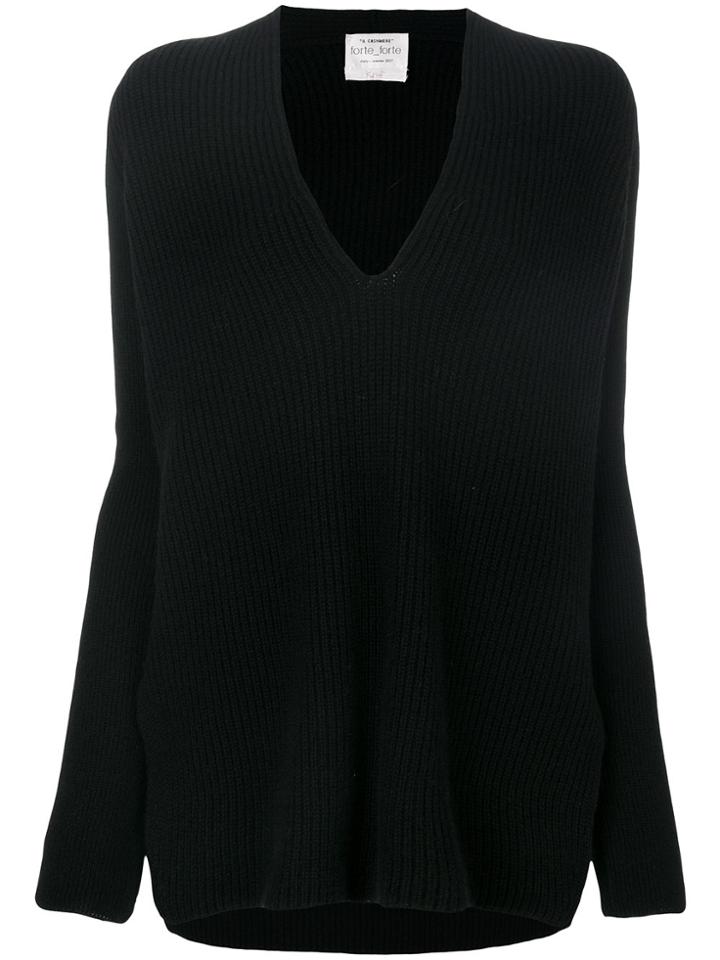 Forte Forte Ribbed Jumper - Black