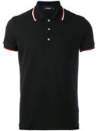 Dsquared2 - Striped Collar Polo Shirt - Men - Cotton - S, Black, Cotton