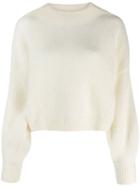 Zimmermann High Neck Sweater - White