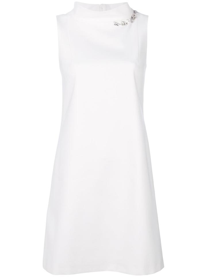 Blugirl Funnel Neck Dress - White