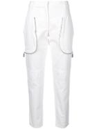 Barbara Bui Zip-detail Fitted Trousers - White