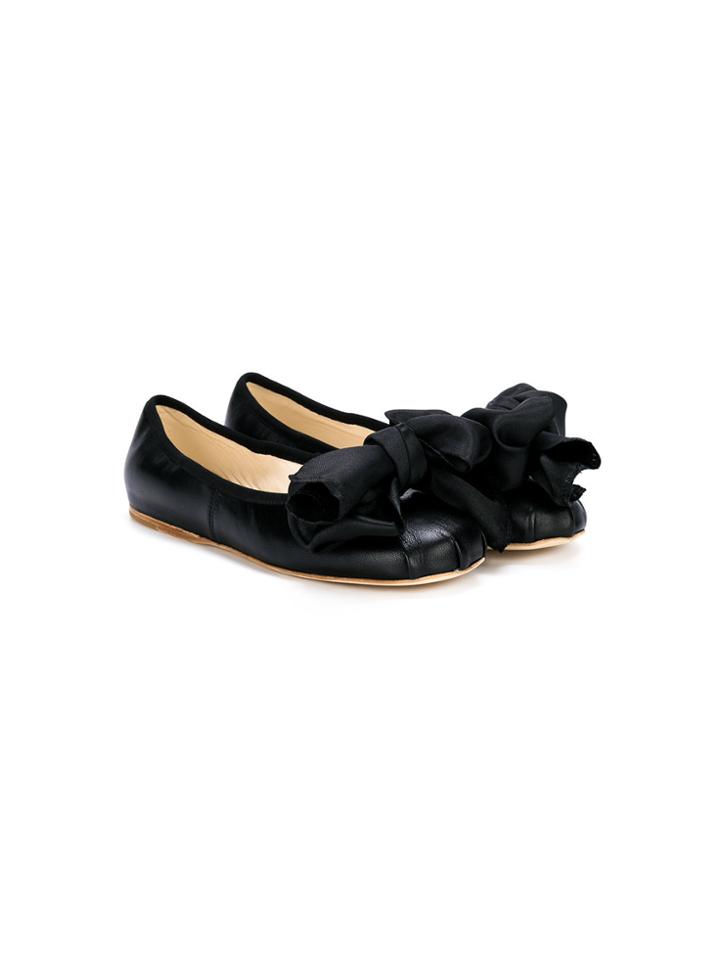 Douuod Kids Teen Bow Front Ballerinas - Unavailable