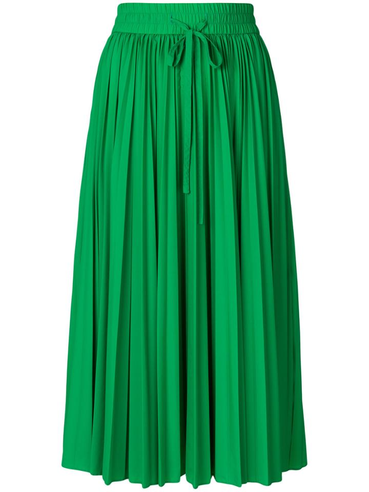 Red Valentino Pleated Midi Skirt - Green