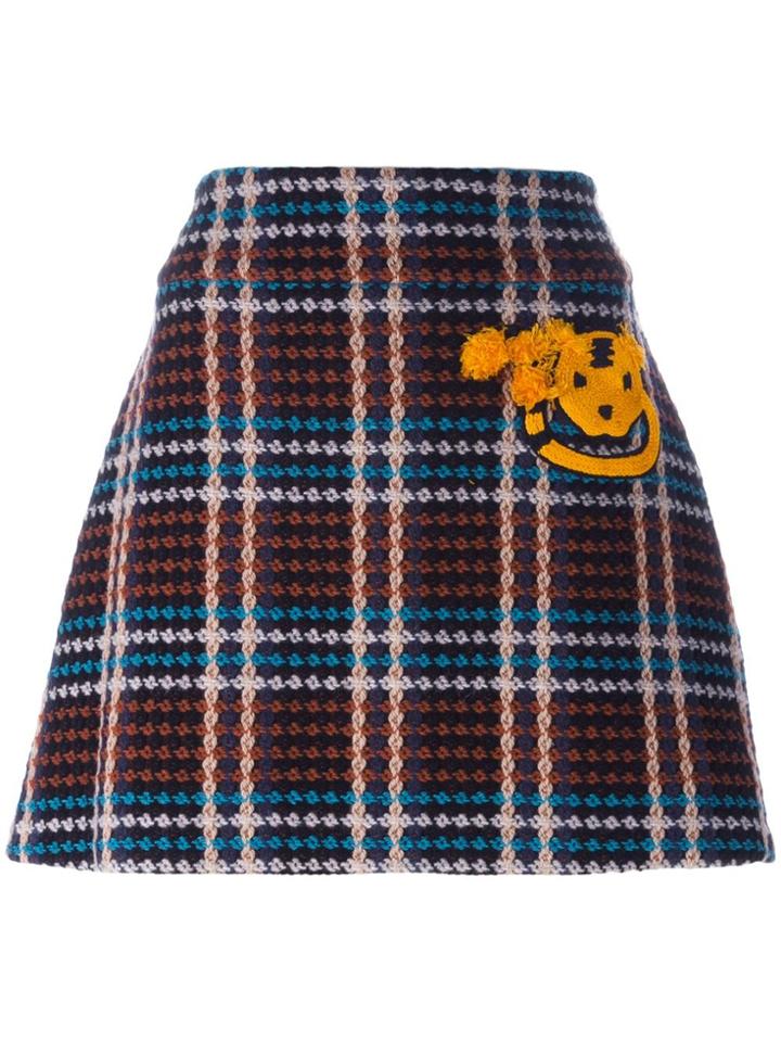 Au Jour Le Jour Checked Skirt - Multicolour