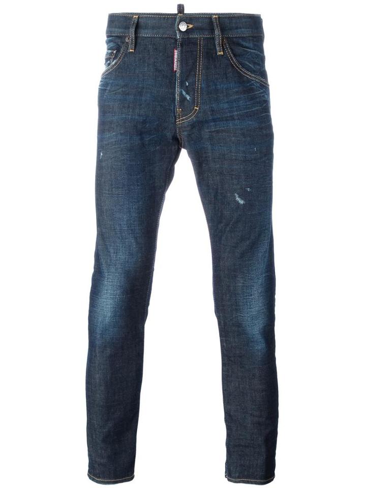 Dsquared2 Skater Stonewashed Jeans, Men's, Size: 52, Blue, Cotton/spandex/elastane