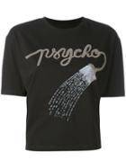 Olympia Le-tan - T-shirt With Sequin Appliqué - Women - Cotton - M, Black, Cotton