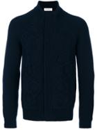Salvatore Ferragamo - Cable-knit Cardigan - Men - Cashmere/wool - Xl, Blue, Cashmere/wool