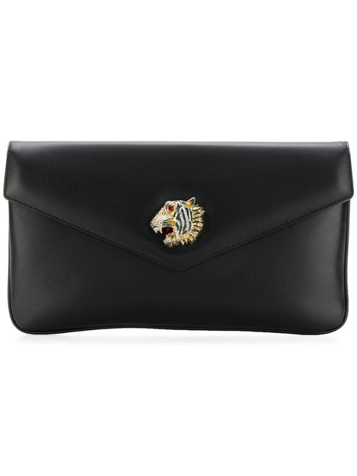 Gucci Tiger Clutch - Black