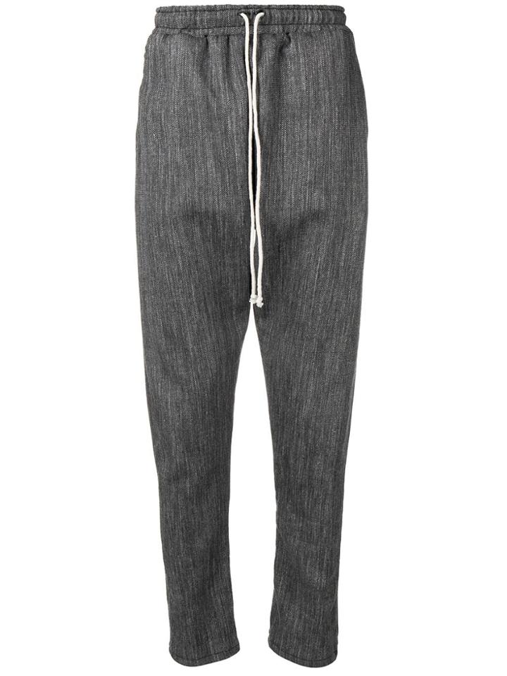 Alchemy Drop-crotch Track Trousers - Grey