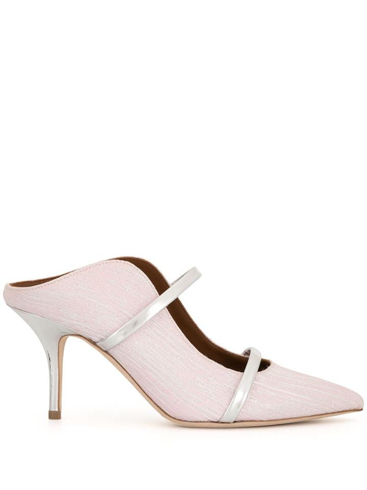 Malone Souliers Maureen Slub Mules - Pink