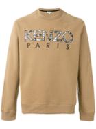 Kenzo Logo Print Sweatshirt, Men's, Size: Xl, Brown, Cotton