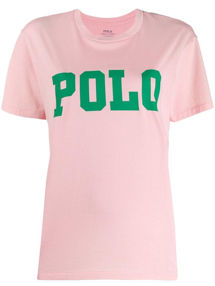 Polo Ralph Lauren Logo Printed T-shirt - Pink