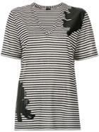 Tufi Duek Applique Striped T-shirt - Black