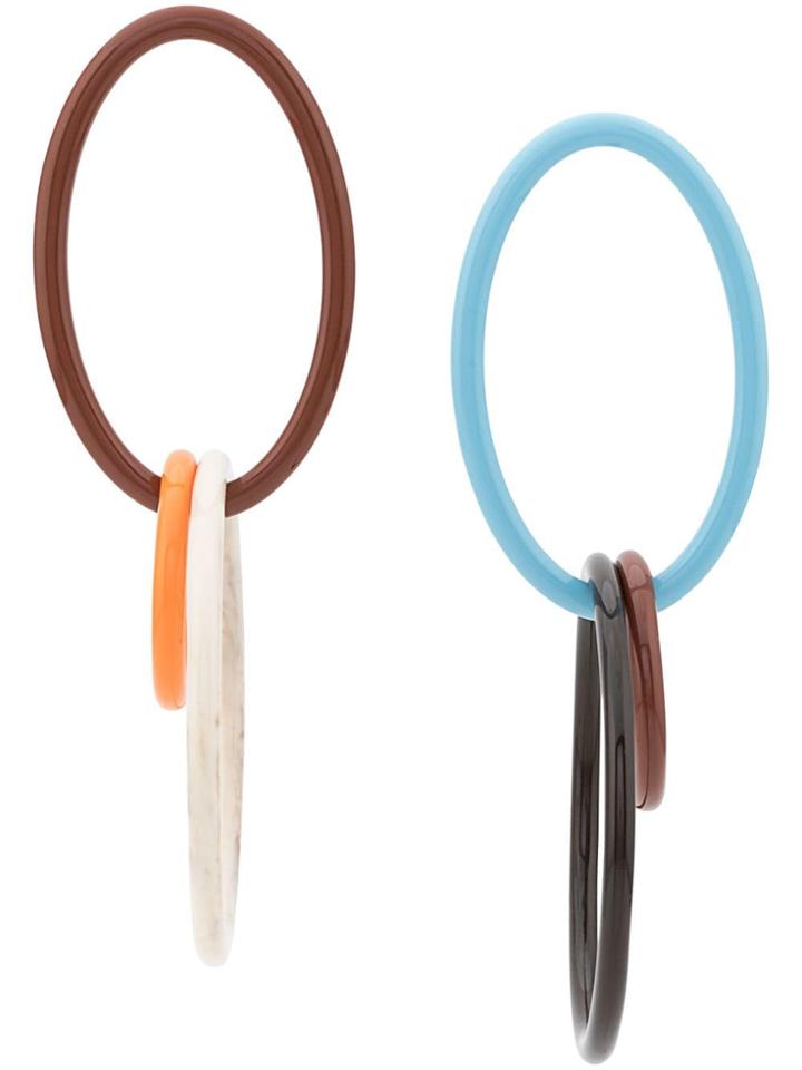 Cult Gaia Triple Hoop Earrings - Blue