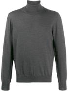 Barba Knitted Roll Neck - Grey