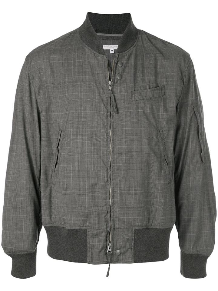Engineered Garments Checked Bomber Jacket - Grey